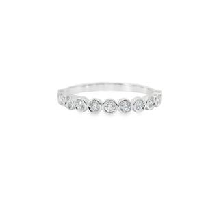 Round Diamond Bezel Band 0.33 Carat In 14K Gold