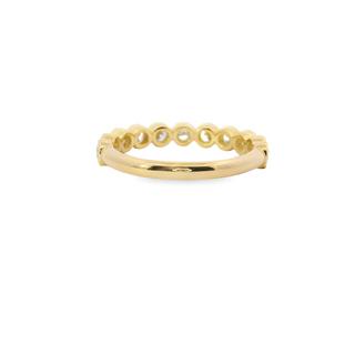 Round Diamond Bezel Band 0.60 Carat In 14K Gold