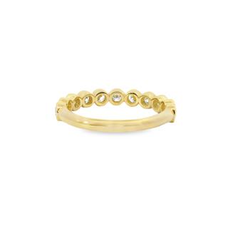 Round Diamond Bezel Band 0.60 Carat In 14K Gold