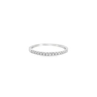 0.15 Carat Round Diamond Anniversary Wedding Band In 14K Gold