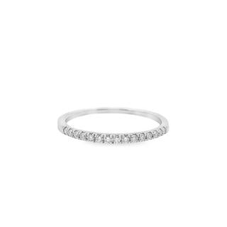 0.15 Carat Round Diamond Anniversary Wedding Band In 14K Gold