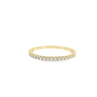 0.15 Carat Round Diamond Anniversary Wedding Band In 14K Gold