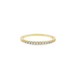 0.15 Carat Round Diamond Anniversary Wedding Band In 14K Gold