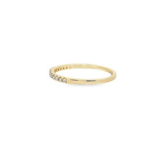 0.15 Carat Round Diamond Anniversary Wedding Band In 14K Gold