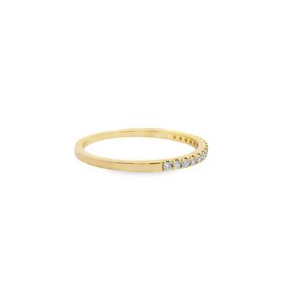 0.15 Carat Round Diamond Anniversary Wedding Band In 14K Gold