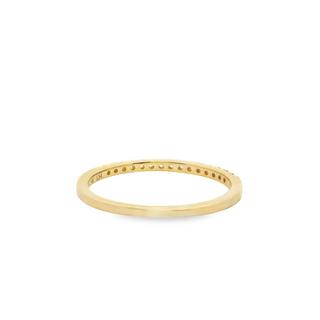 0.15 Carat Round Diamond Anniversary Wedding Band In 14K Gold