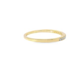 0.15 ctw Wedding Band Diamond Ring 14K Yellow Gold