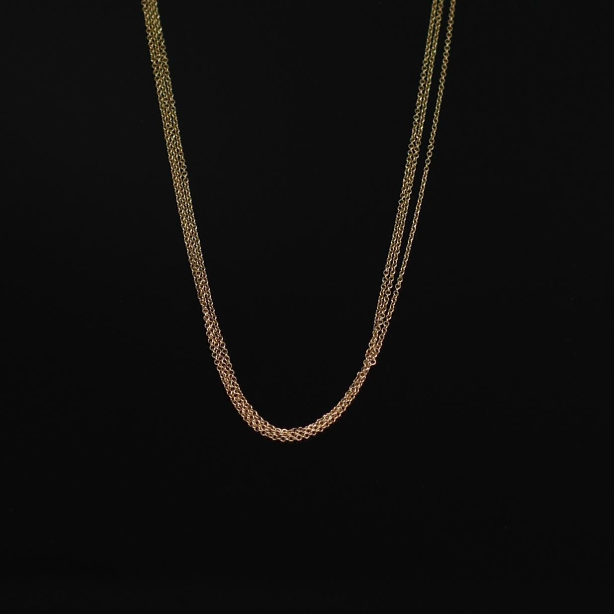 Multi Strand 14K Gold Milor Italy Chain