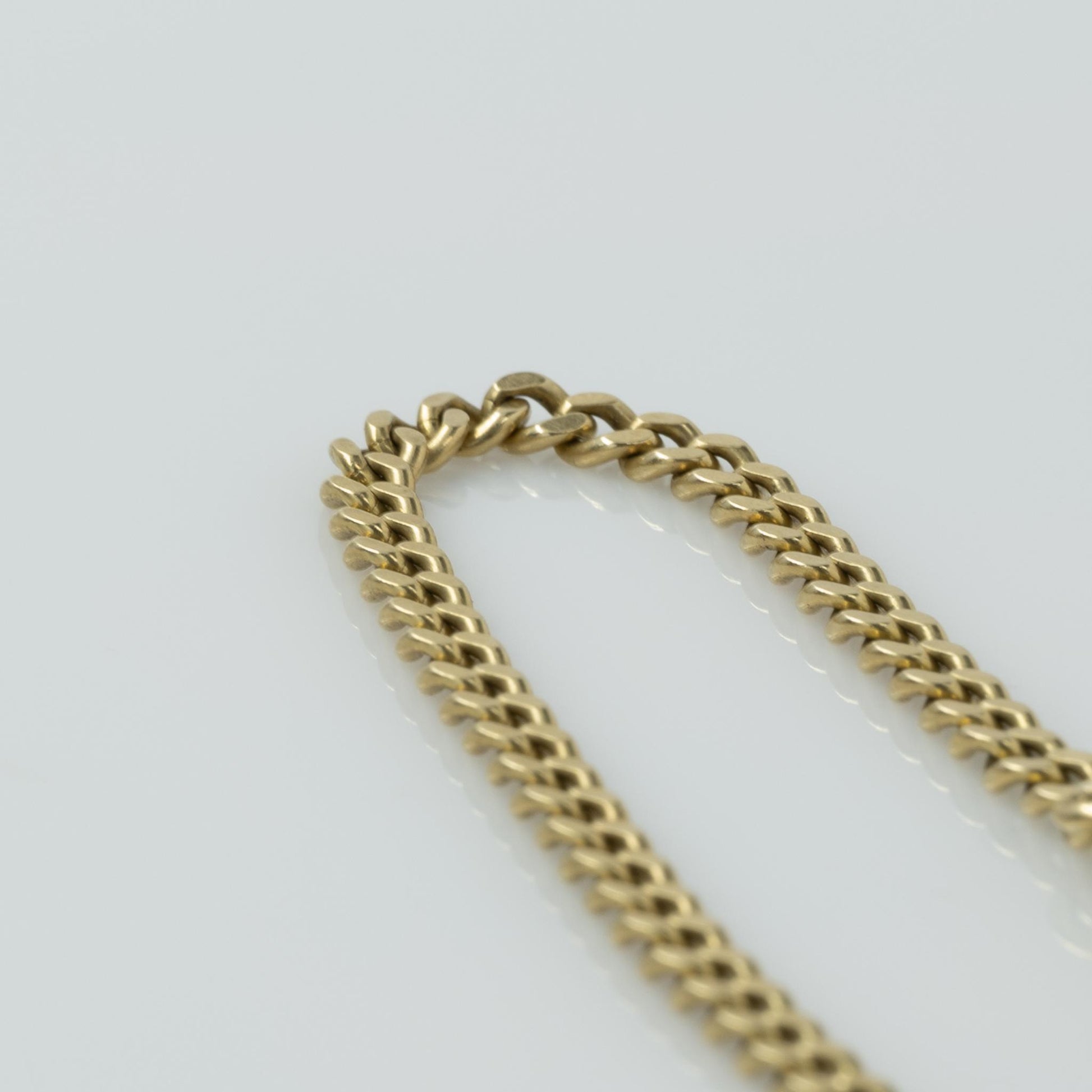 14 Karat Yellow Gold Curb Link Bracelet