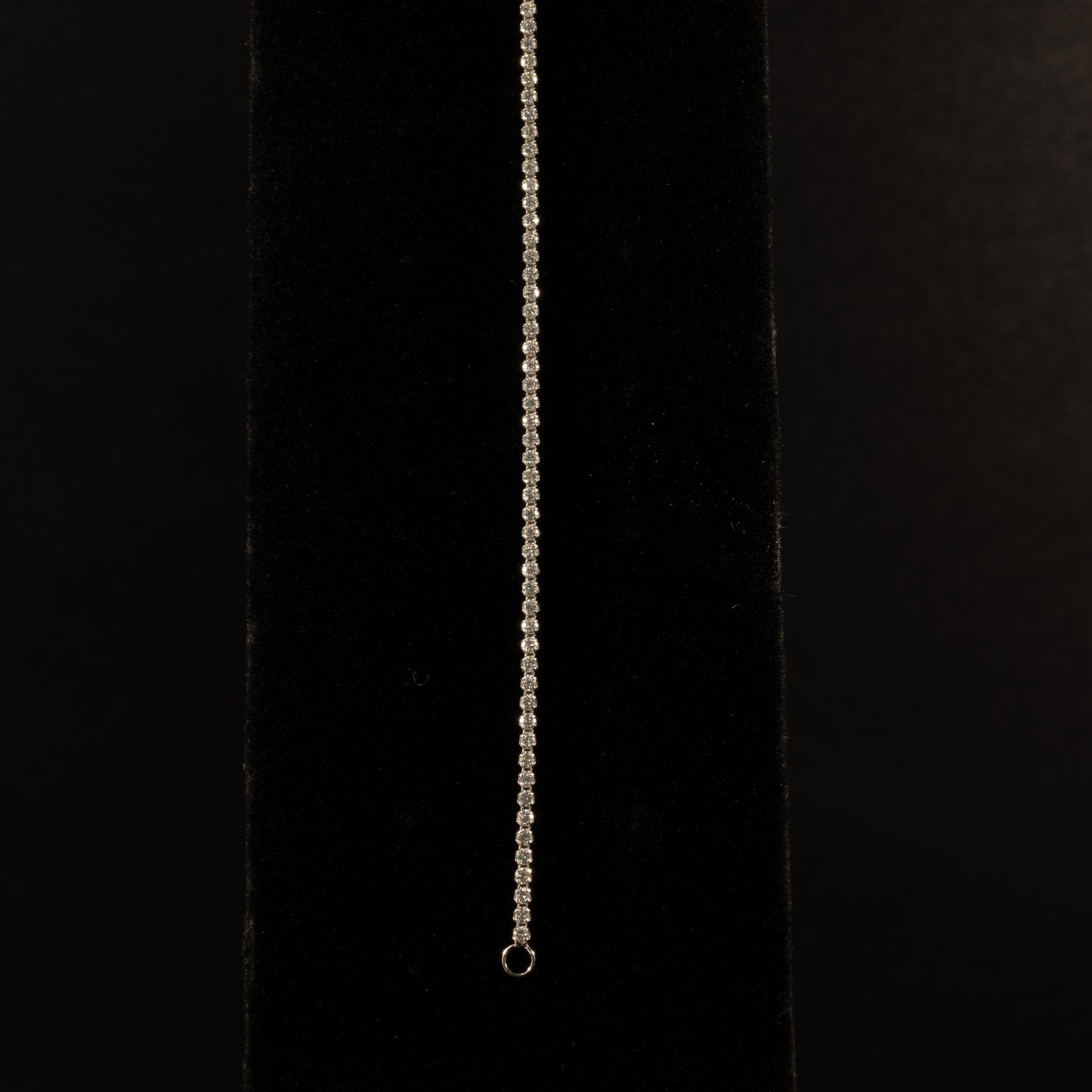 New 1.25ctw Round Lab Diamond 14k White Gold Tennis Bracelet 7 in