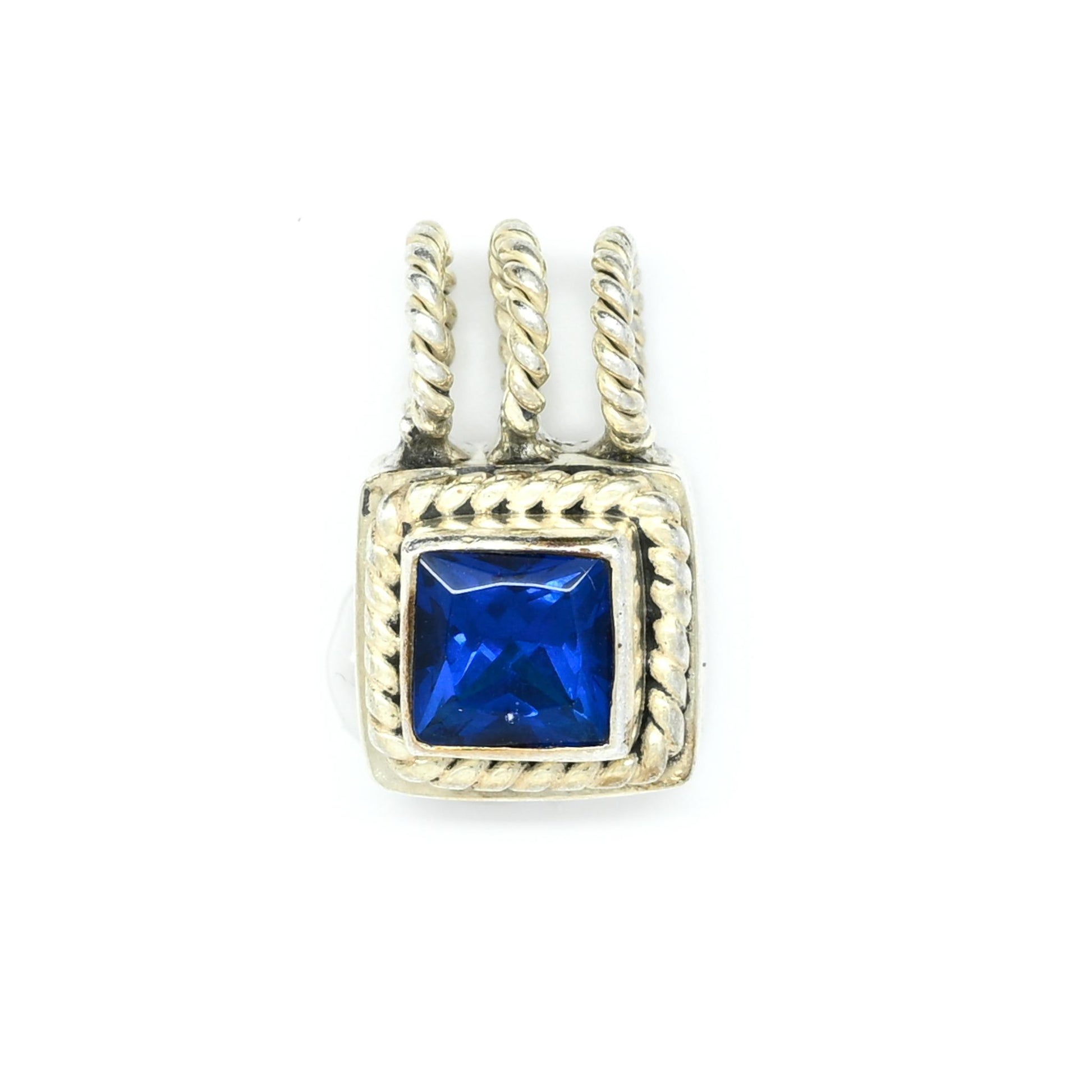 Lori Bonn Dark Blue Sterling Silver Pendant