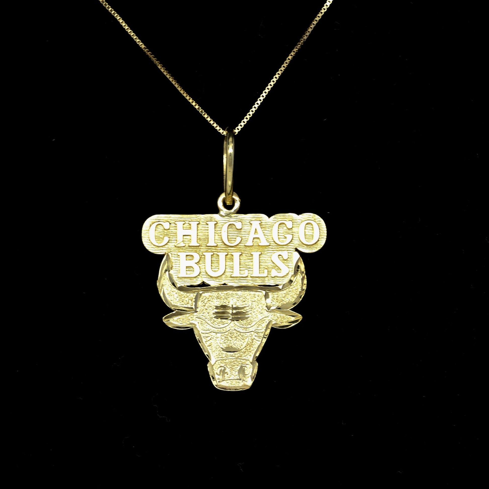 Vintage Chicago Bulls 14k Yellow Gold Pendant