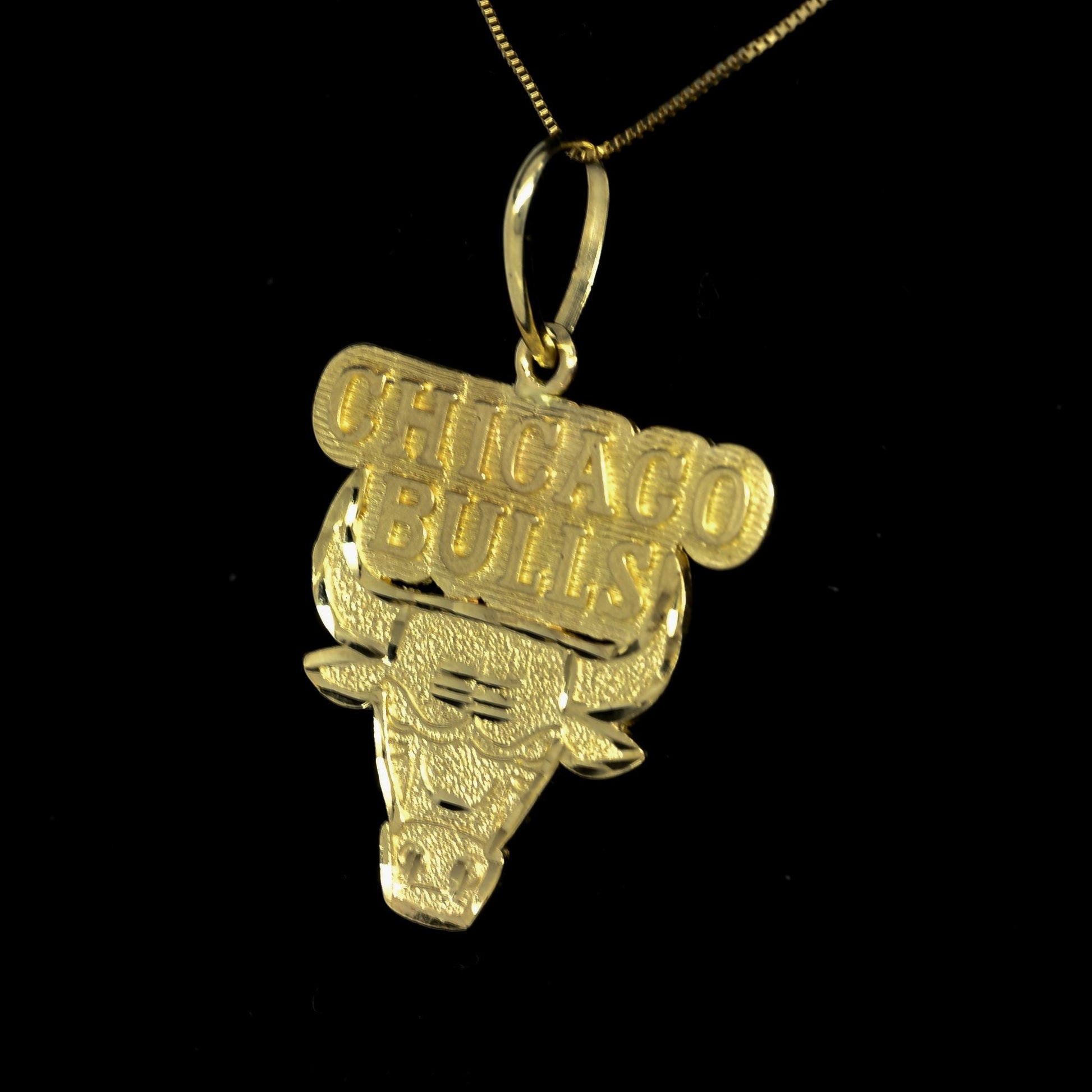 Vintage Chicago Bulls 14k Yellow Gold Pendant