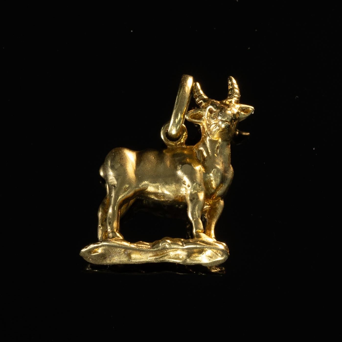 Goat 14K Yellow Gold Pendant / Charm