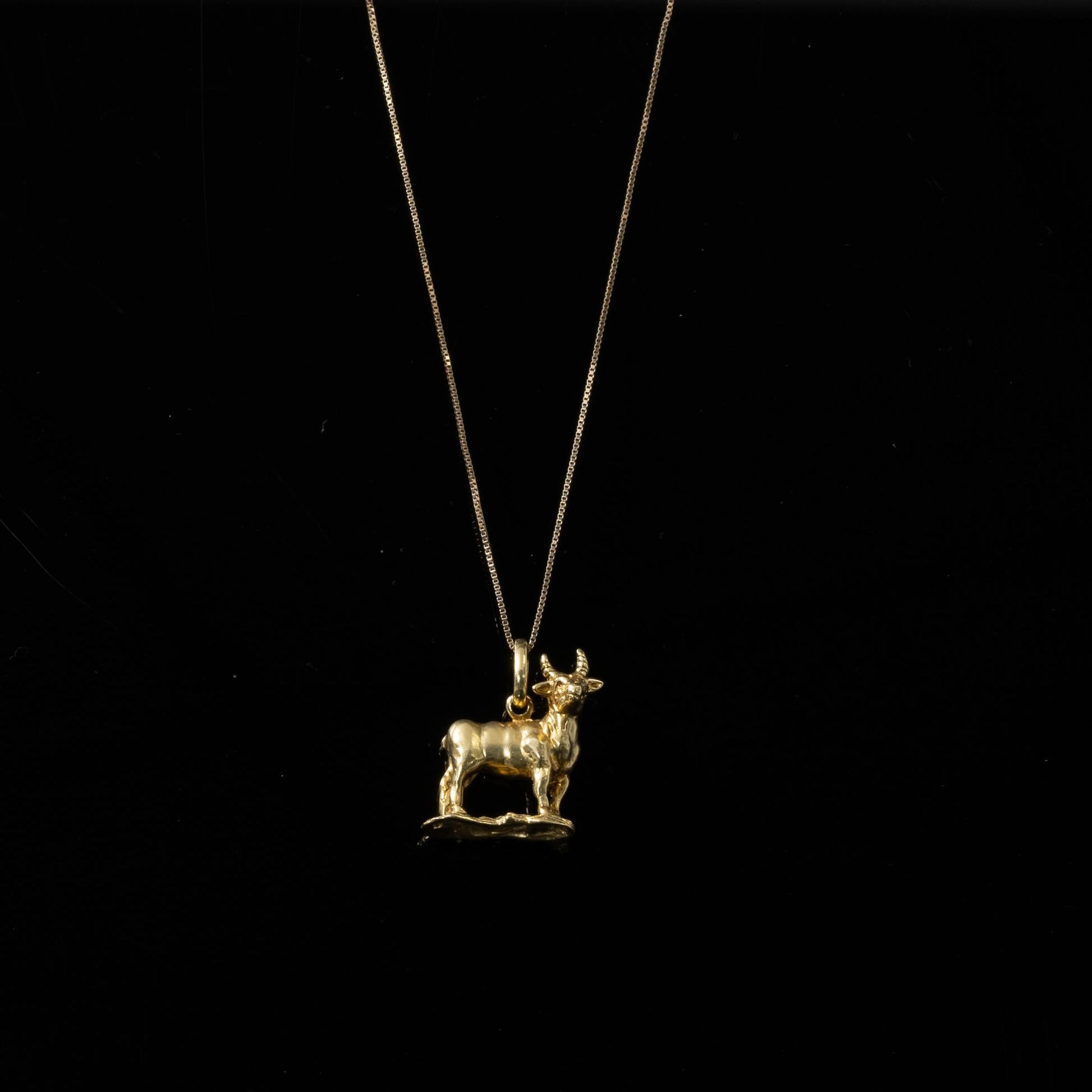 Goat 14K Yellow Gold Pendant / Charm